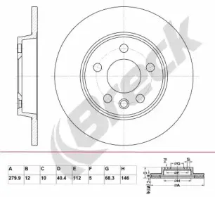 Тормозной диск BRECK купить